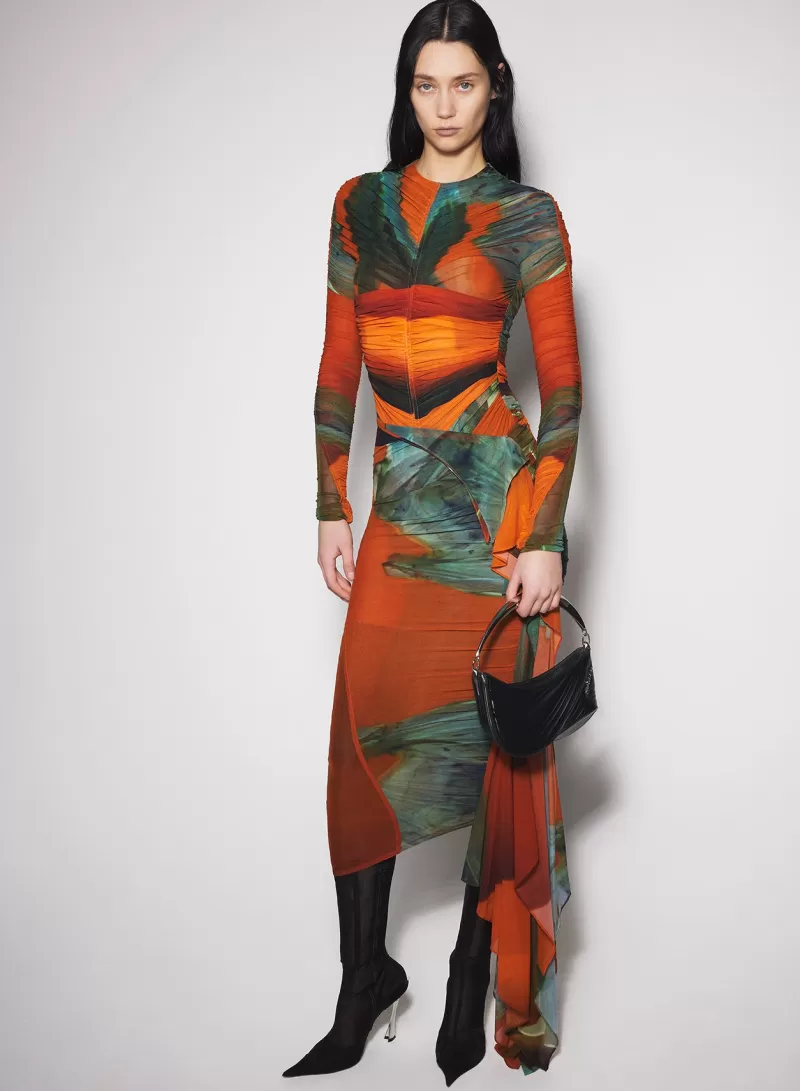 New MUGLER Archive print mesh bodysuit