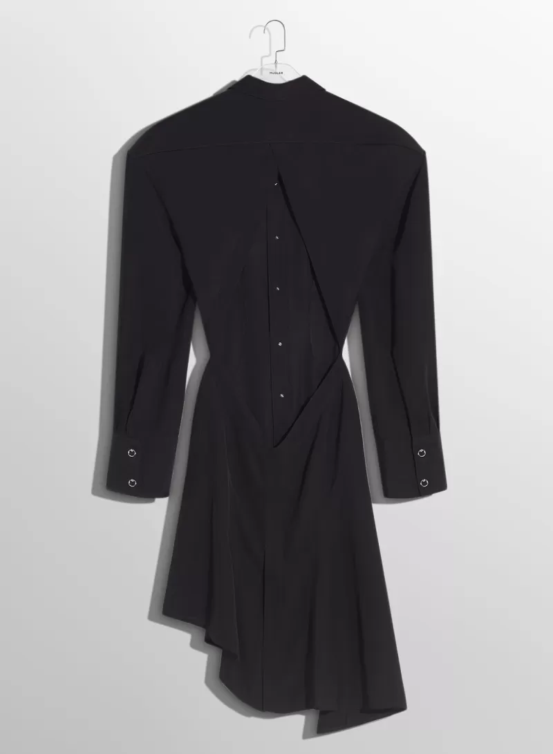 black_backless_shirt_dress_5-1.webp Shop MUGLER black backless shirt dress
