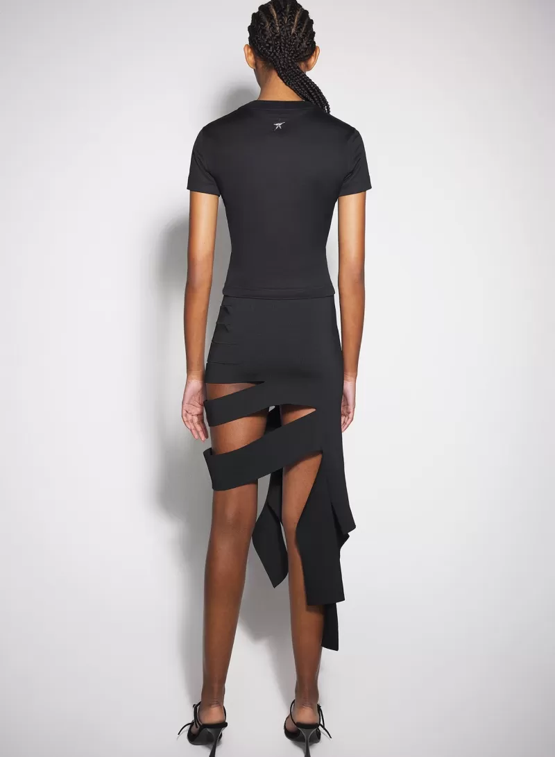 Cheap MUGLER black bandage knit skirt