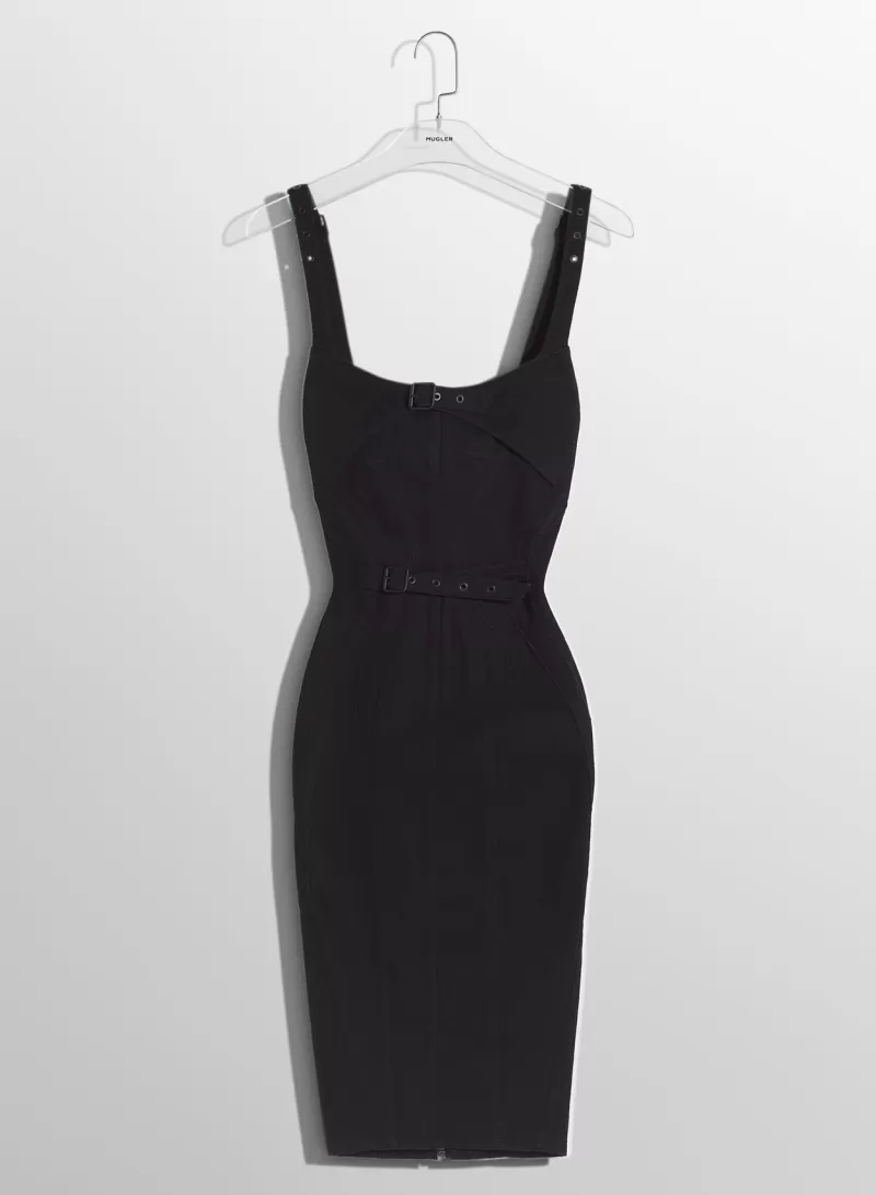 black_buckled_denim_dress_4-1.webp Cheap MUGLER black buckled denim dress