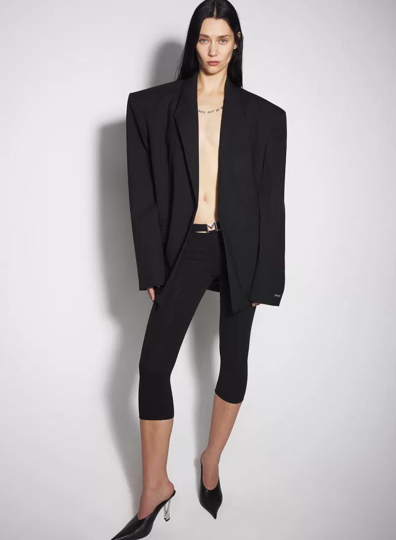 Clearance MUGLER black capri M pants