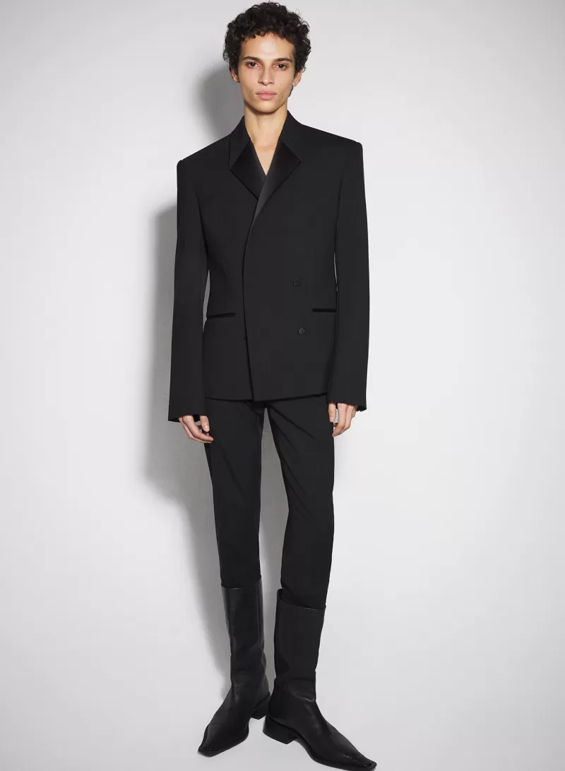 Store MUGLER black double breasted smoking jacket
