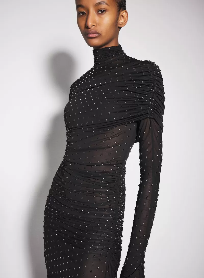 black_embellished_ruched_dress_2-1.webp Cheap MUGLER black embellished ruched dress