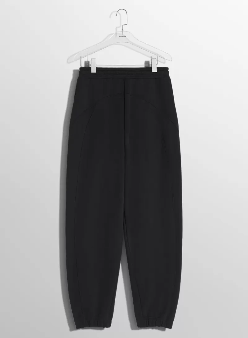 Hot MUGLER black light fleece track pants