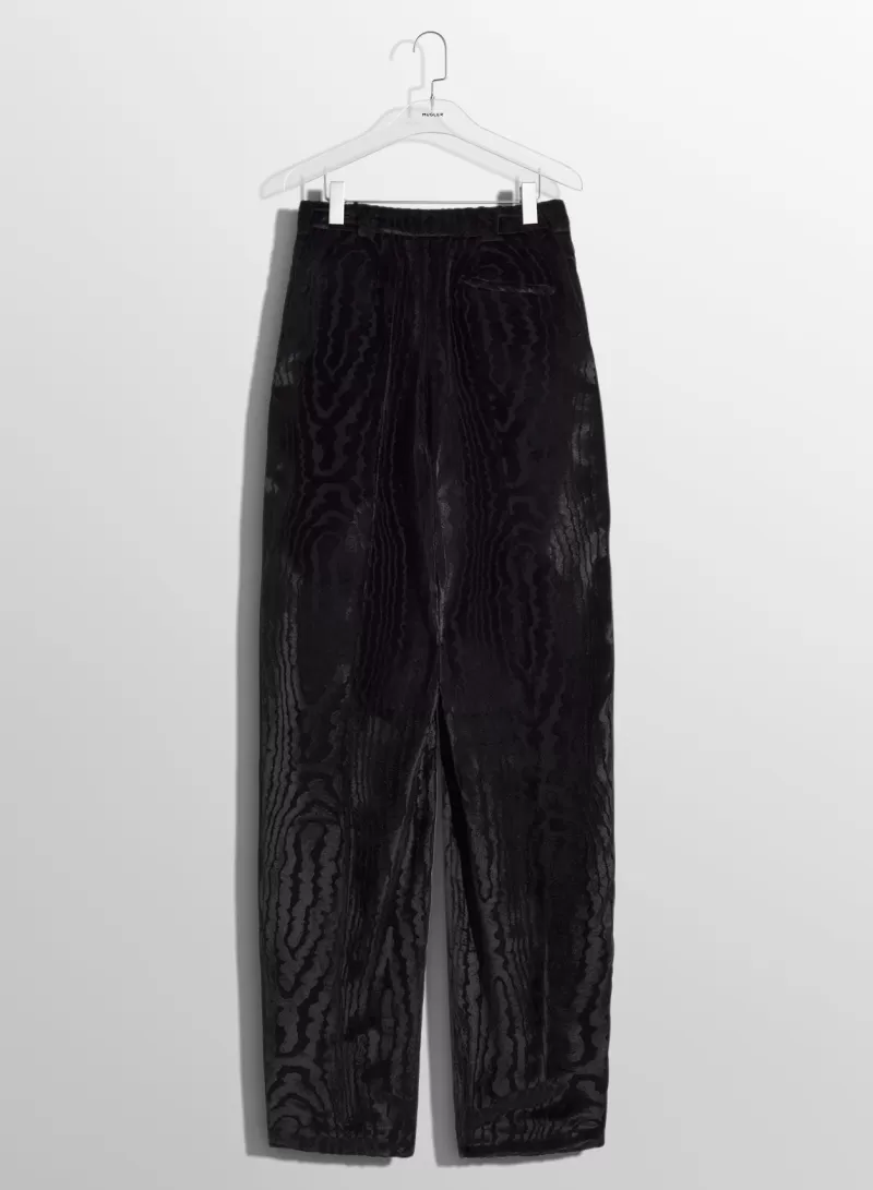 black_moir_velvet_trousers_4-1.webp Flash Sale MUGLER black moiré velvet trousers