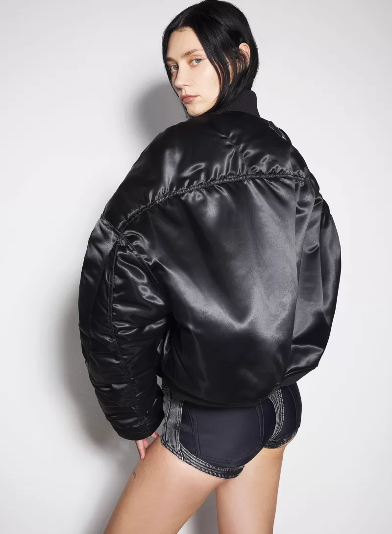 black_satiny_bomber_jacket_2-2.webp Sale MUGLER black satiny bomber jacket