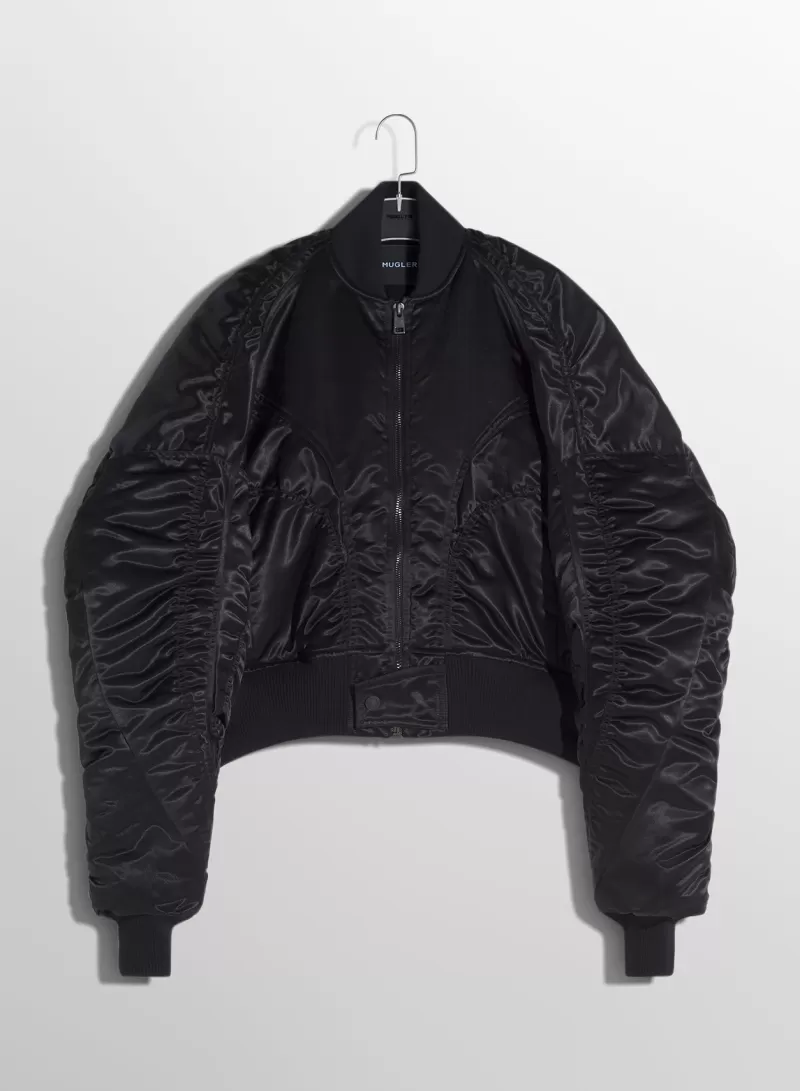 black_satiny_bomber_jacket_4-2.webp Sale MUGLER black satiny bomber jacket