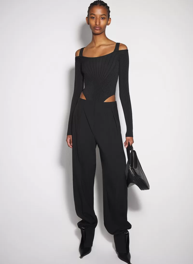 Store MUGLER black sculpting knit bodysuit