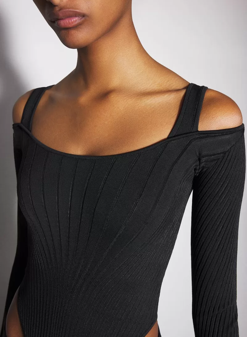 black_sculpting_knit_bodysuit_3-1.webp Store MUGLER black sculpting knit bodysuit