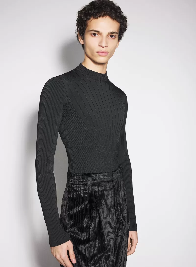 Flash Sale MUGLER black sculpting knit top