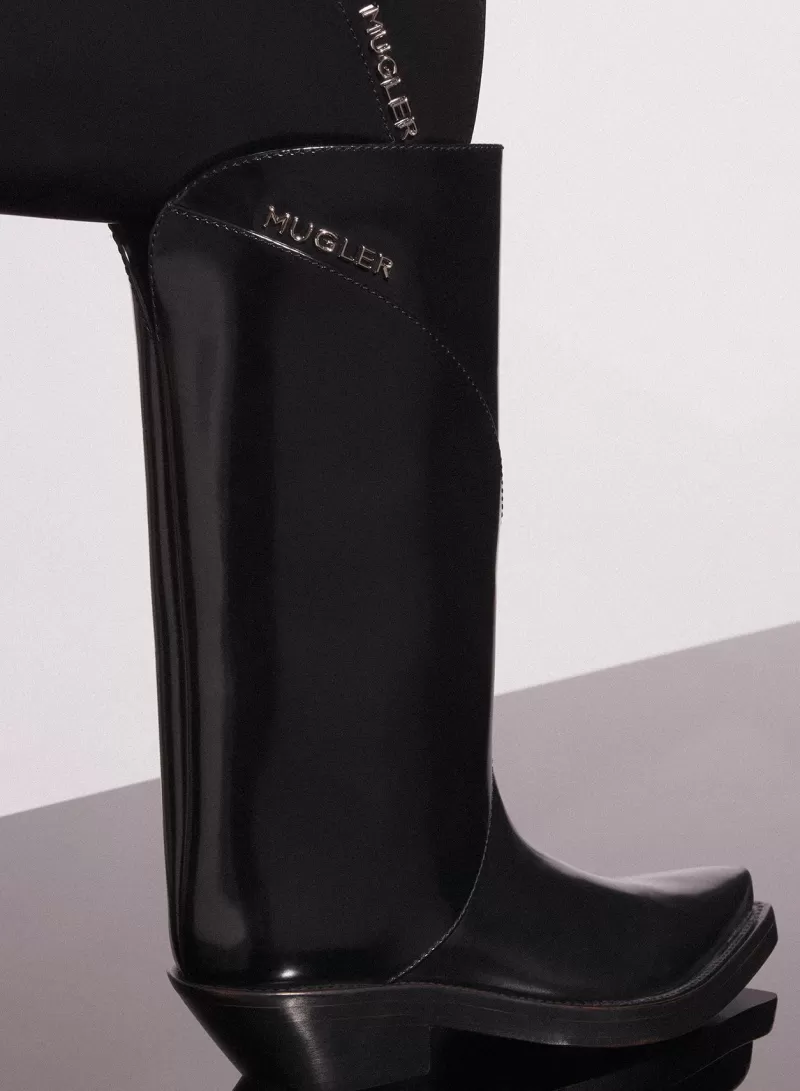 black_shiny_leather_santiag_boots_3-1.webp Sale MUGLER black shiny leather santiag boots