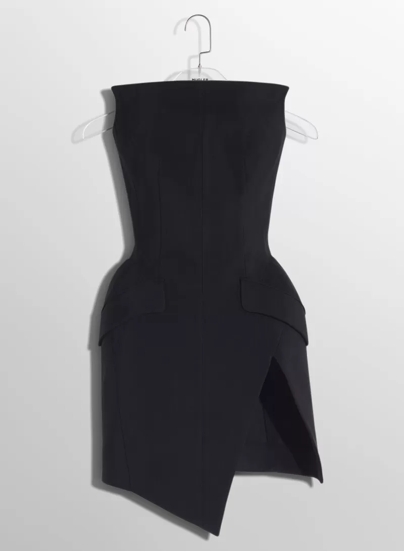 black_slitted_tailored_bustier_dress_4-1.webp Online MUGLER black slitted tailored bustier dress