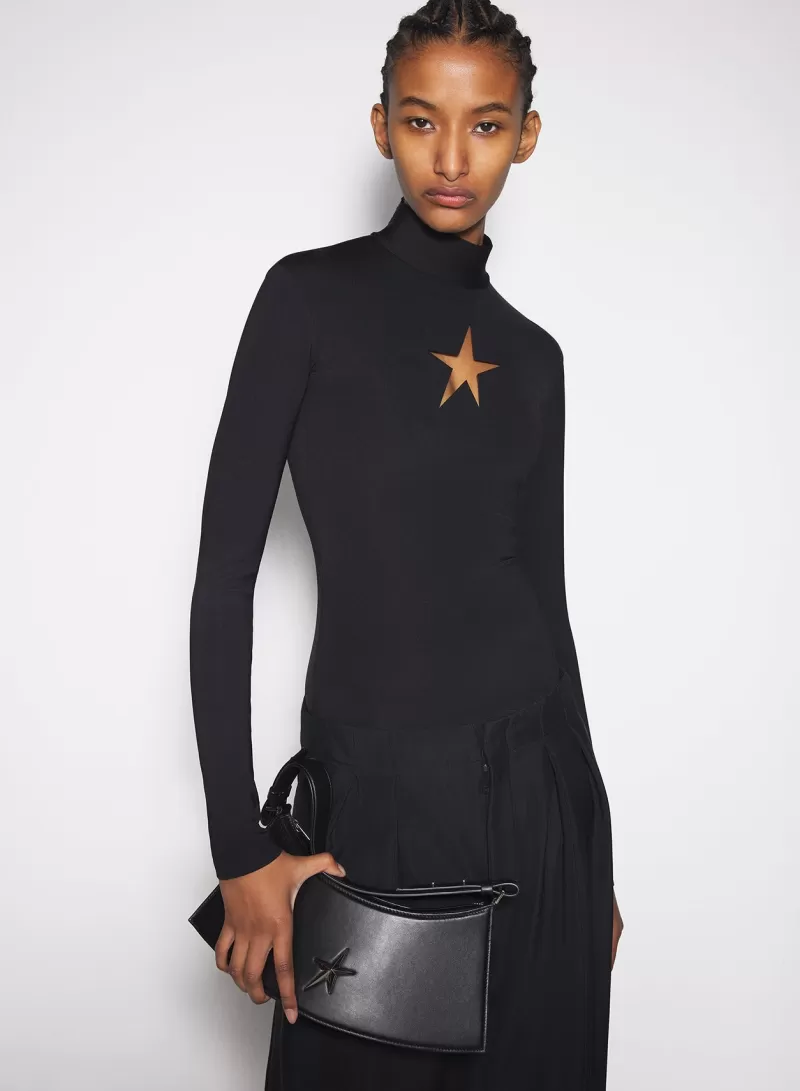 Fashion MUGLER black star top