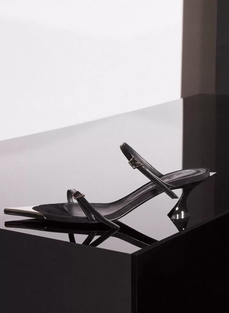 black_suede_fang__sandals_3-3.webp Online MUGLER Black suede Fang 55 sandals