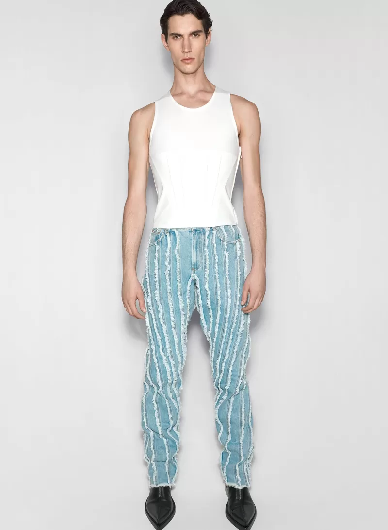 blue_raw_edge_spiral_baggy_jeans_3-1.webp Online MUGLER blue raw edge spiral baggy jeans
