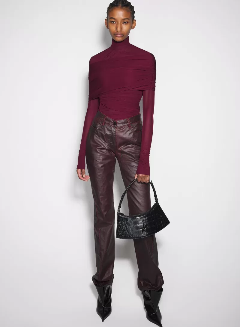 burgundy_ruched_top_3-1.webp Store MUGLER burgundy ruched top