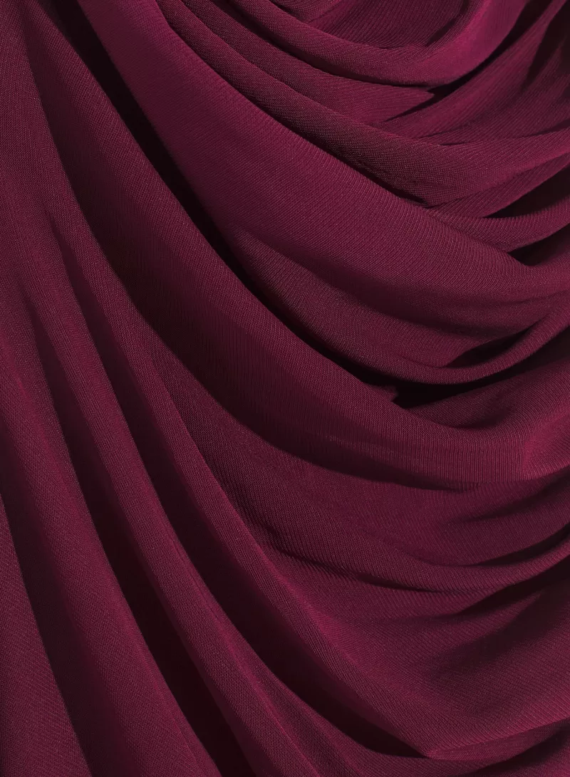 burgundy_sheer_ruched_dress_4-1.webp Online MUGLER burgundy sheer ruched dress