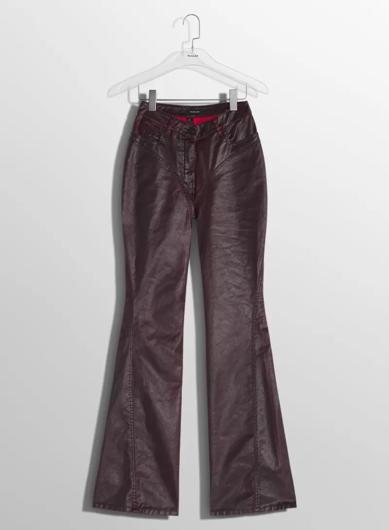 burgundy_waxed_denim_pants_4-1.webp Clearance MUGLER burgundy waxed denim pants
