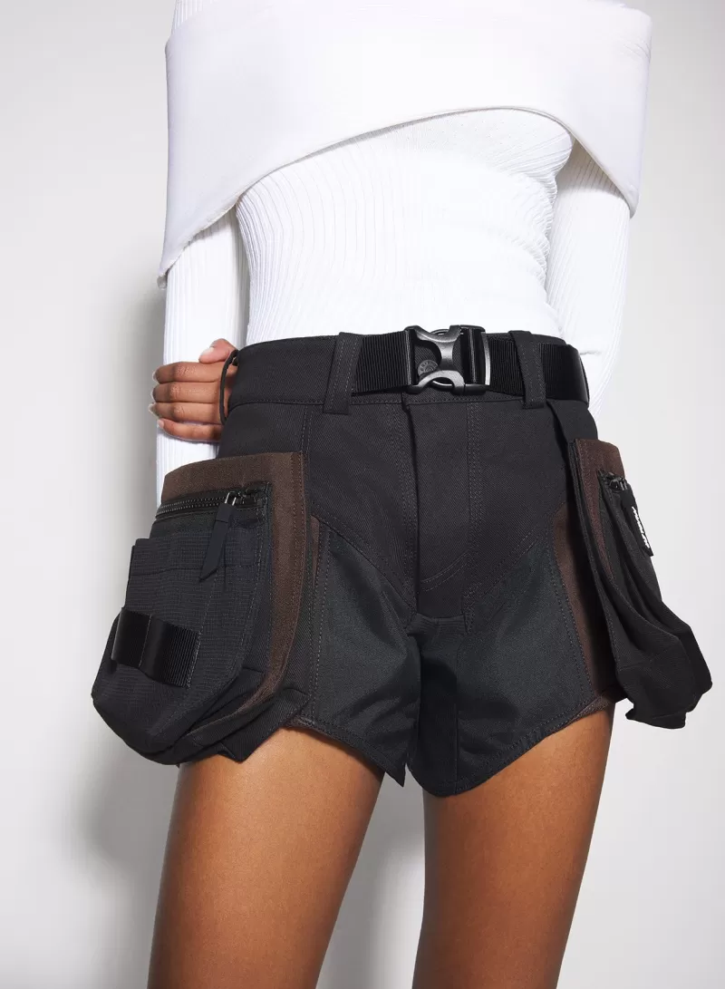 chocolate_technical_fabric_cargo_shorts_3-2.webp Cheap MUGLER chocolate technical fabric cargo shorts
