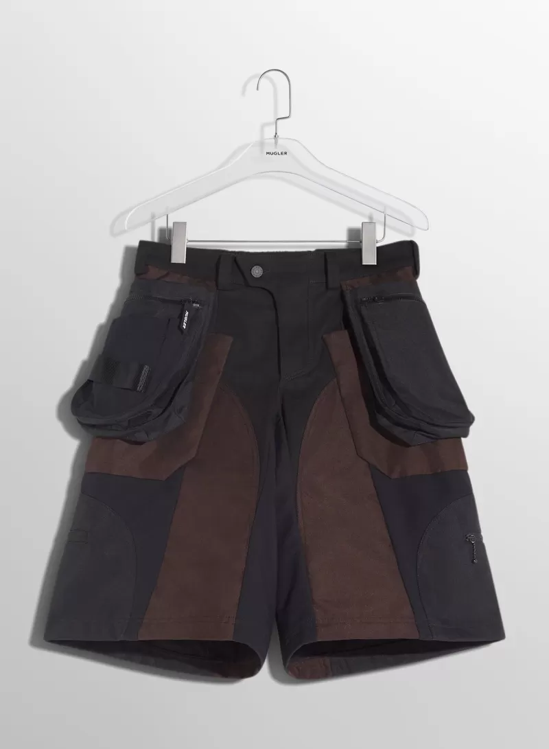 chocolate_technical_fabric_cargo_shorts_6-1.webp Cheap MUGLER chocolate technical fabric cargo shorts