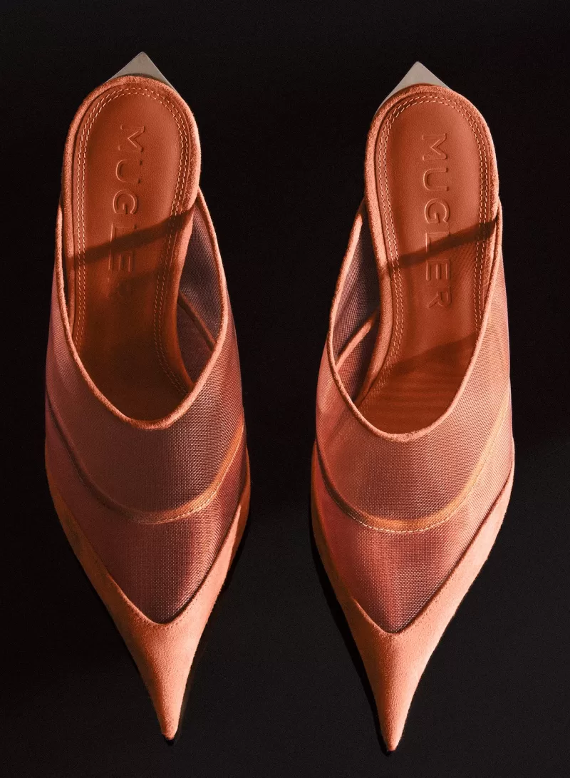 cinnamon_mesh_fang__mules_1-1.webp Online MUGLER Cinnamon mesh Fang 95 mules