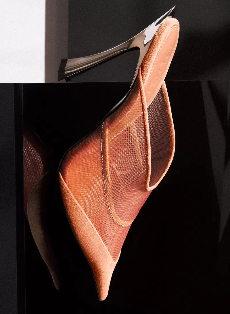 cinnamon_mesh_fang__mules_4-1.webp Online MUGLER Cinnamon mesh Fang 95 mules