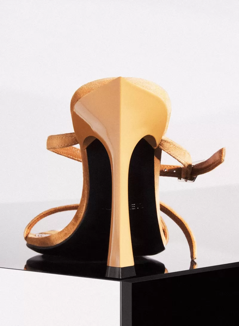 cinnamon_suede_fang__sandals_3-1.webp Outlet MUGLER Cinnamon suede Fang 95 sandals