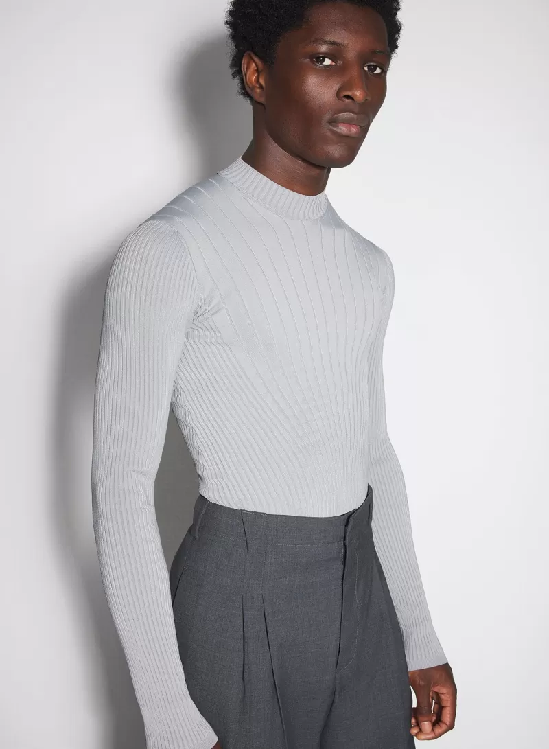 grey_sculpting_knit_top_2-3.webp Sale MUGLER grey sculpting knit top