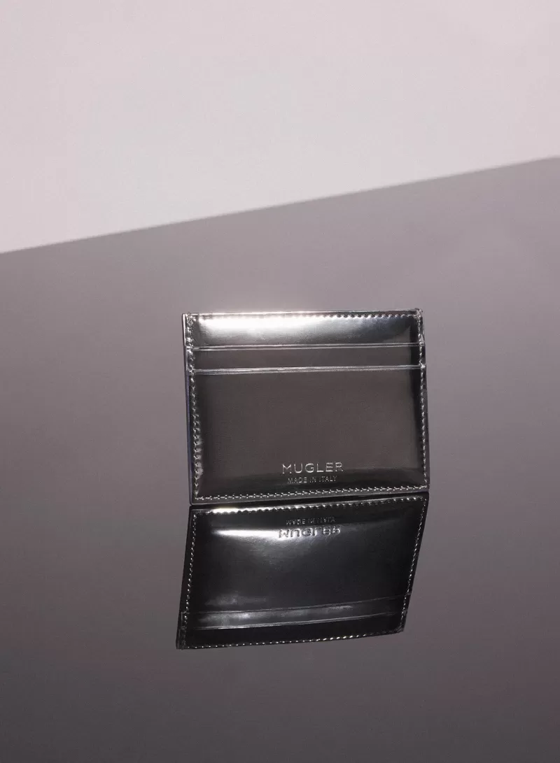 gunmetal_embossed_spiral_cardholder_1-1.webp Clearance MUGLER gunmetal embossed spiral cardholder
