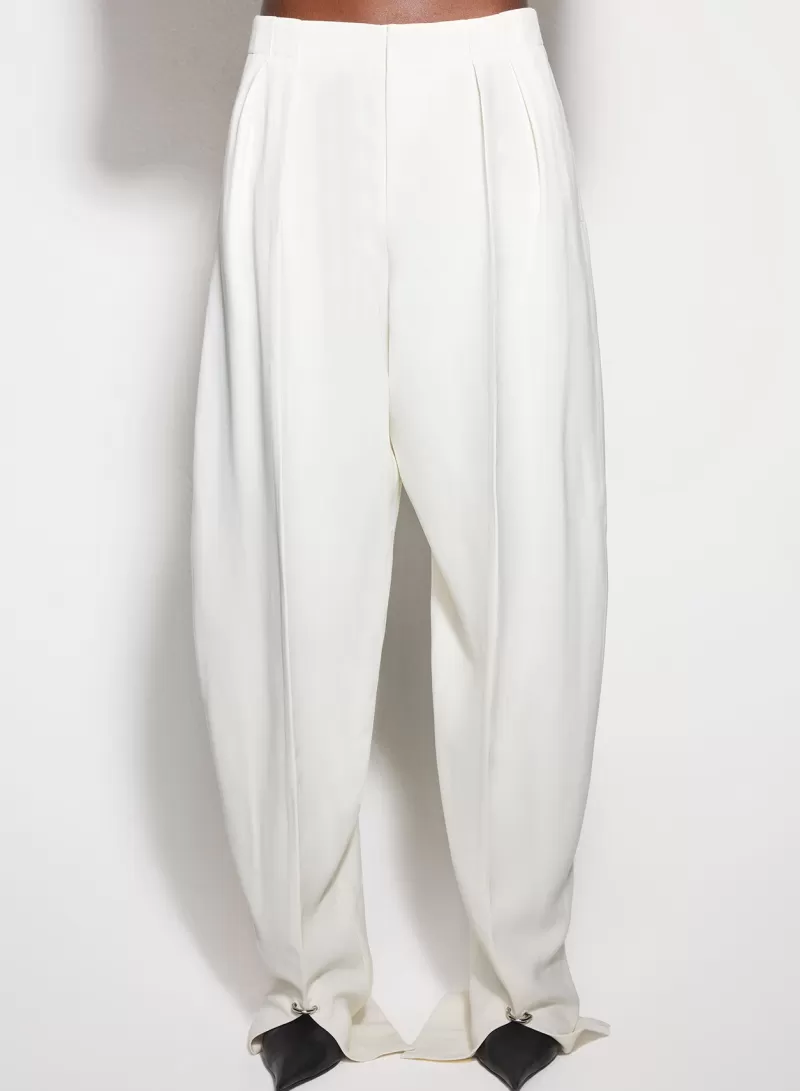 Clearance MUGLER off-white pierced loose tailored trousers