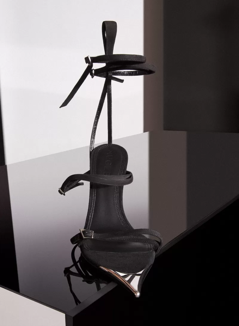 strappy_black_suede_fang__sandals_2-1.webp Clearance MUGLER Strappy black suede Fang 95 sandals