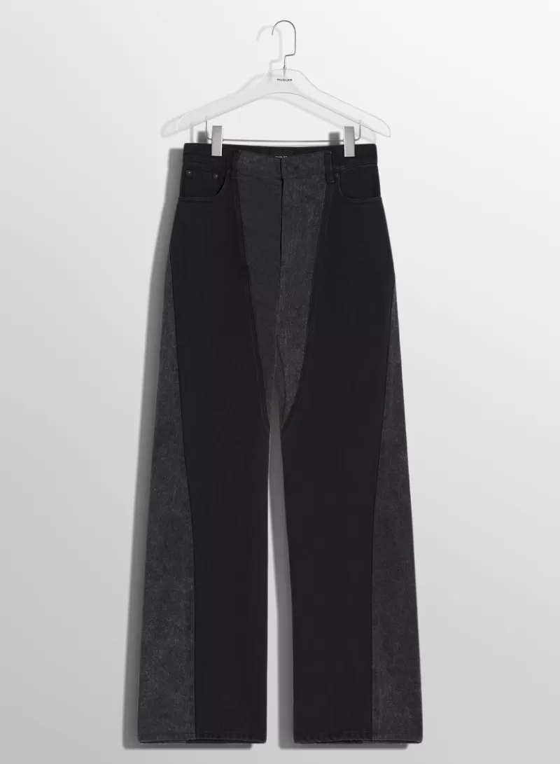 washed_black_bimaterial_straight_leg_jeans_4-1.webp Best MUGLER washed black bi-material straight leg jeans