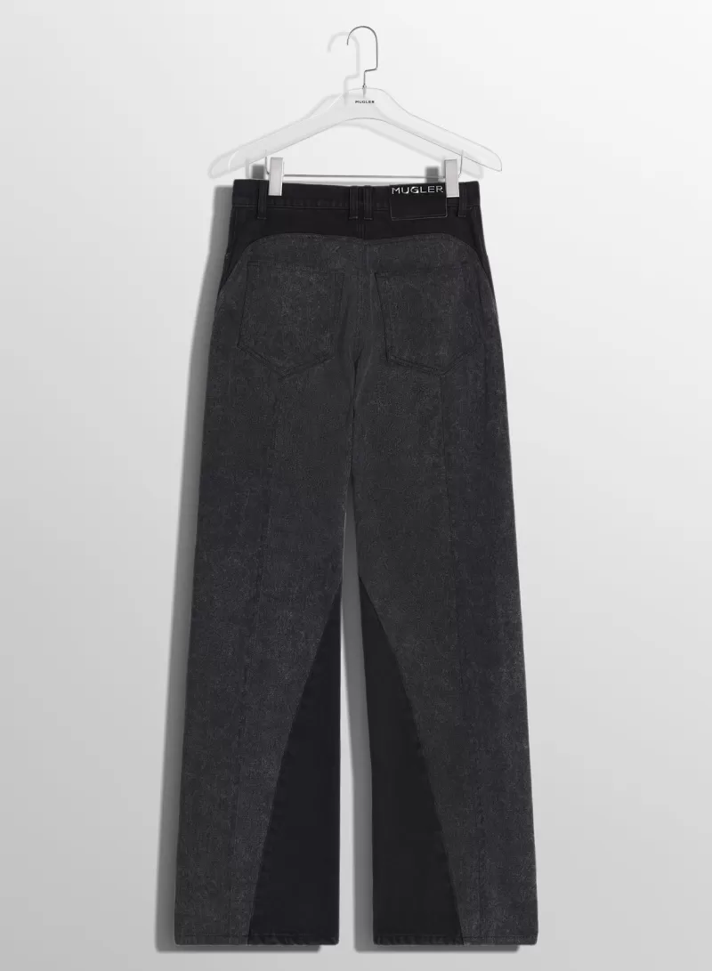 washed_black_bimaterial_straight_leg_jeans_5-1.webp Best MUGLER washed black bi-material straight leg jeans