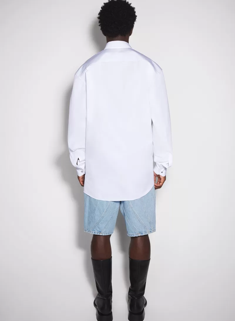 white_knotted_poplin_shirt_2-1.webp Clearance MUGLER white knotted poplin shirt