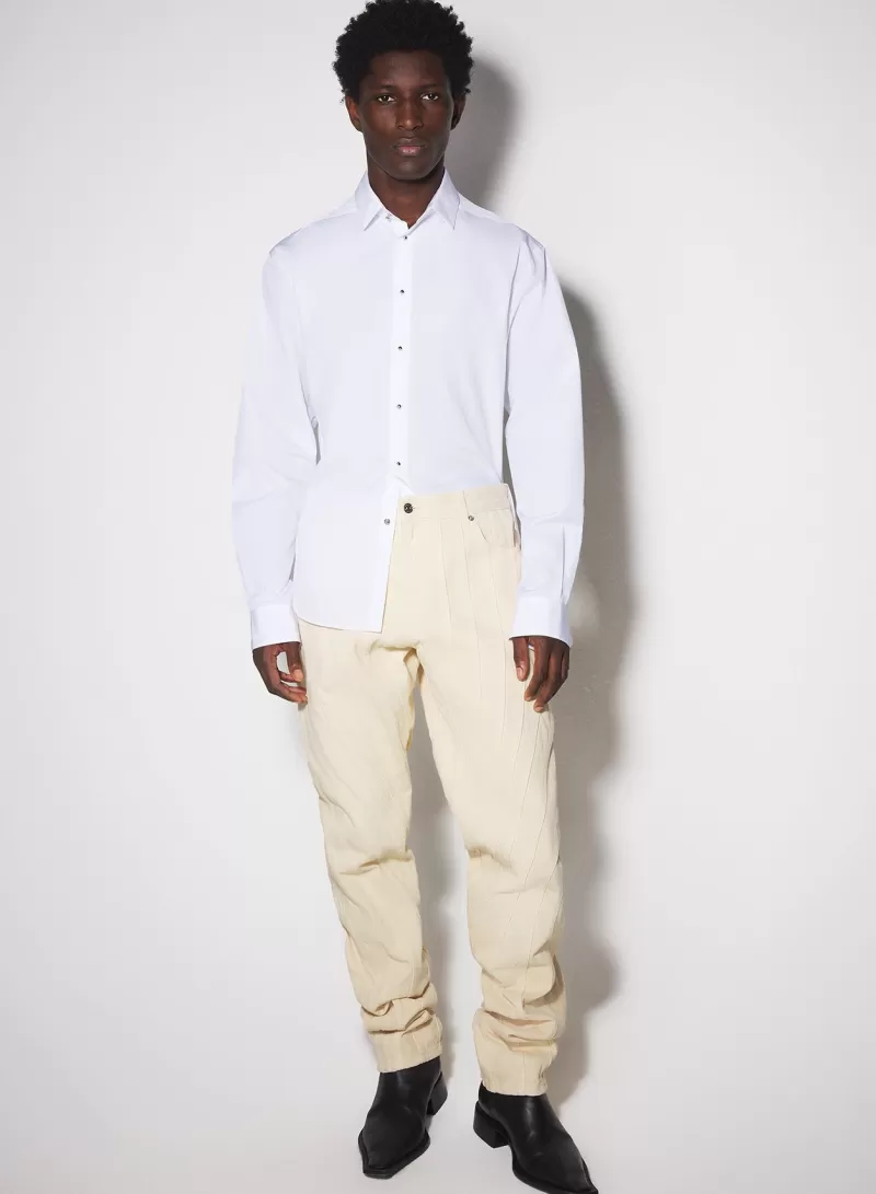 Hot MUGLER white poplin shirt