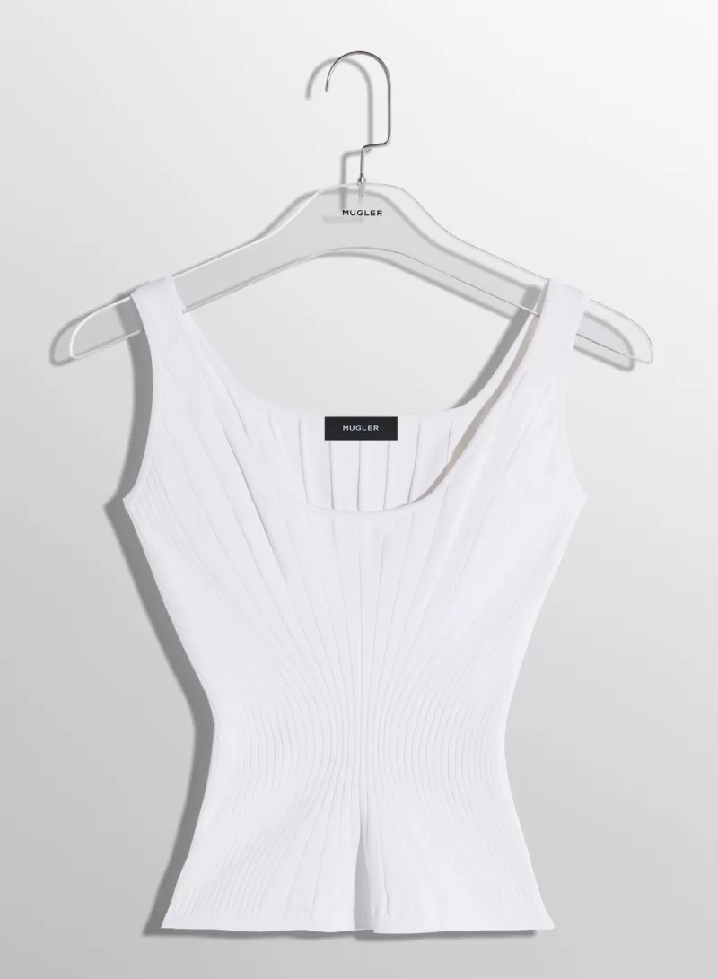 white_sculpting_knit_tank_top_3-1.webp Best MUGLER white sculpting knit tank top