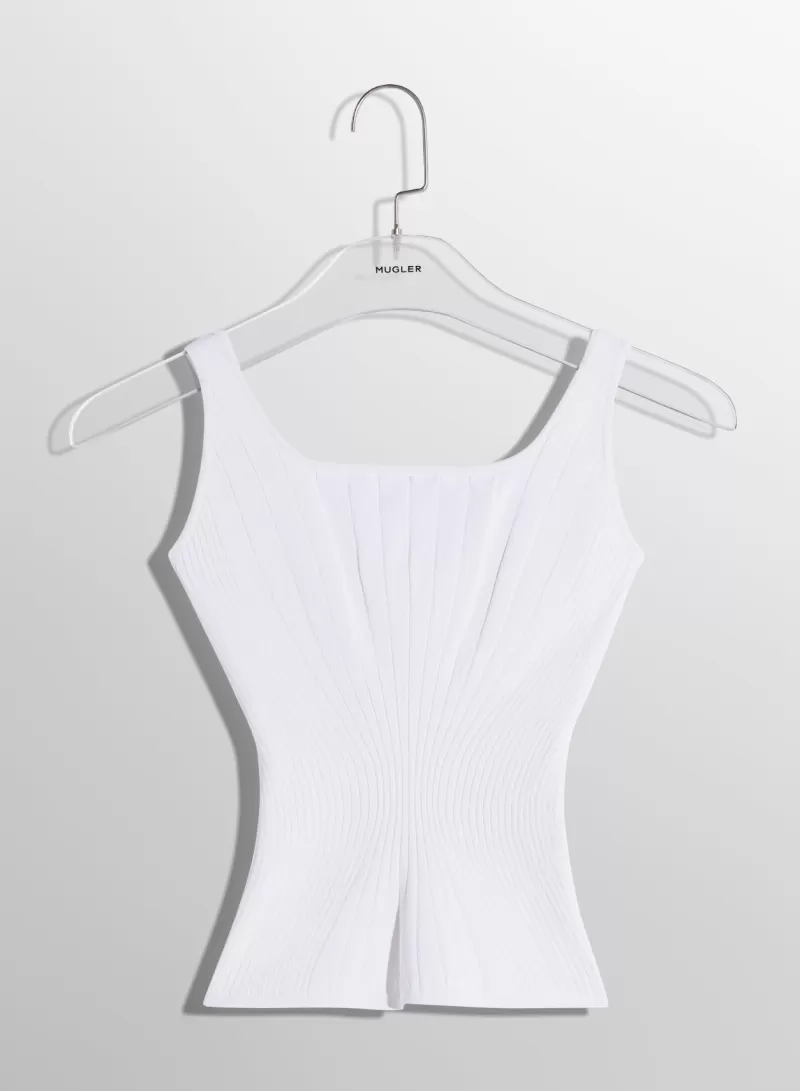 white_sculpting_knit_tank_top_4-1.webp Best MUGLER white sculpting knit tank top