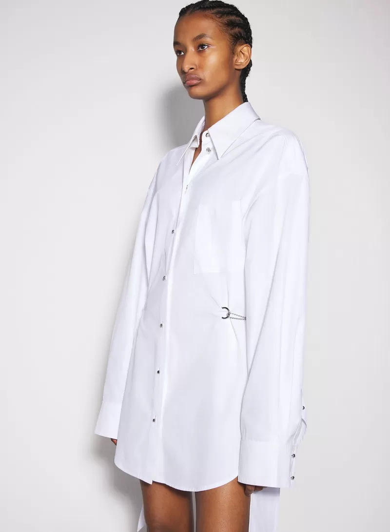 Online MUGLER white shirt dress with chain