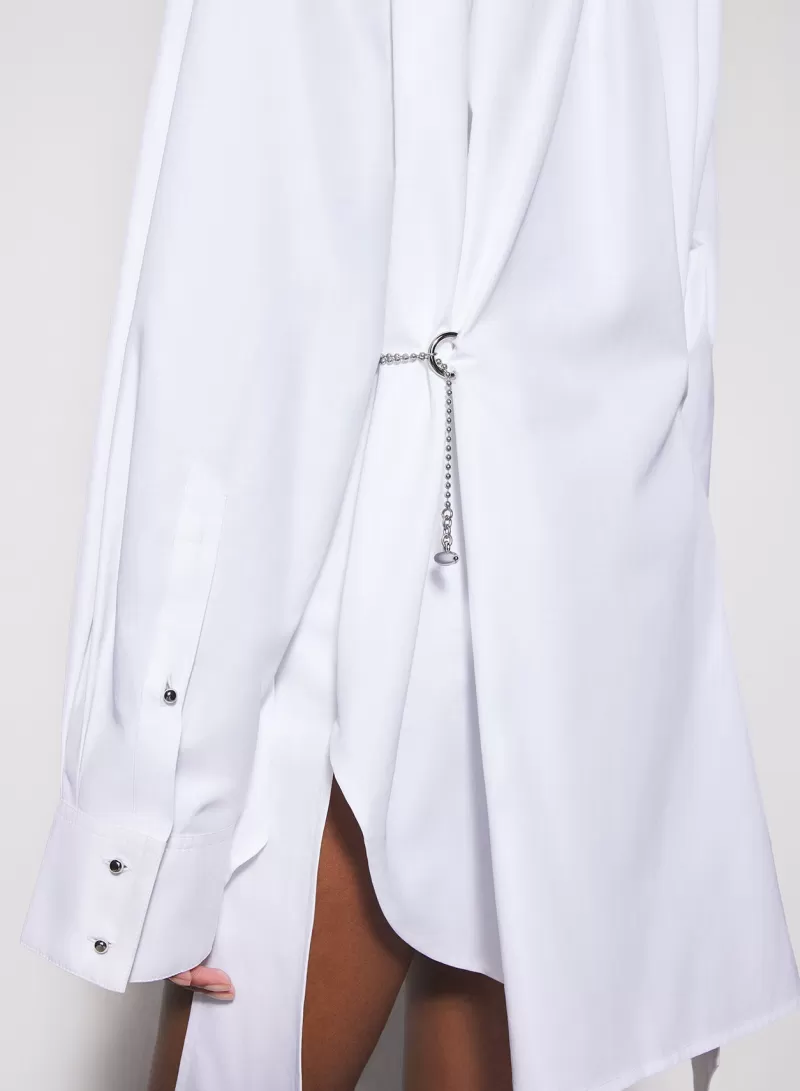 Online MUGLER white shirt dress with chain